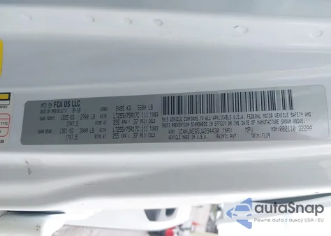 2018 Jeep Wrangler Unlimited Sahara z USA, uszkodzony, nr VIN 1C4HJXEG5JW294430